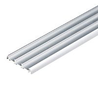 Профиль для светодиодной ленты накладной трехрядный Volpe UFE-A08 SILVER 200 POLYBAG 200см картинка 